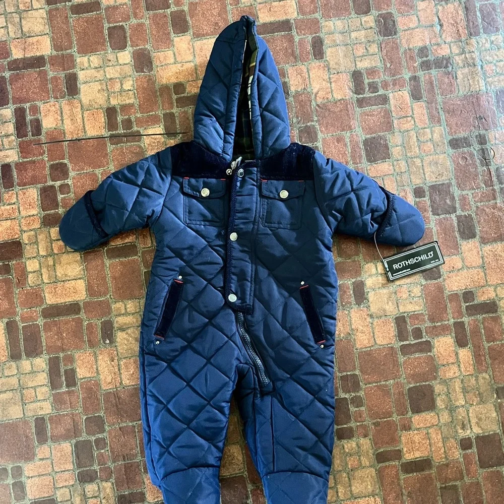 Navy Blue Snow Suit - Picture 1 of 2